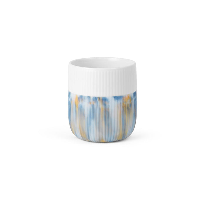 Royal Copenhagen Fluted Contrast Marble Becher, Ocean Mist, 35 cl