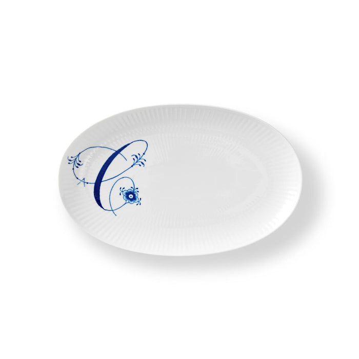 Royal Copenhagen Alphabet-Kollektion Oval Asiette, C, 23,5 cm