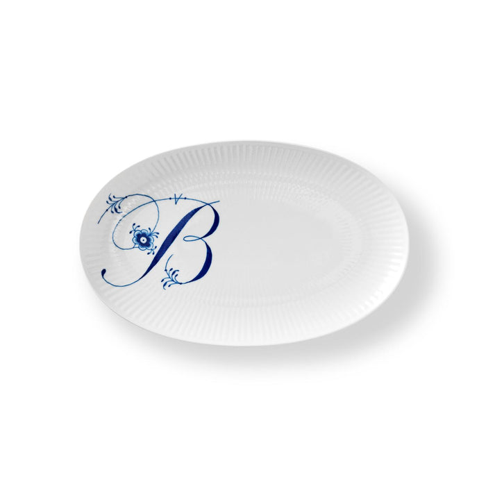 Royal Copenhagen Alphabet-Kollektion Oval Asiette, B, 23,5 cm