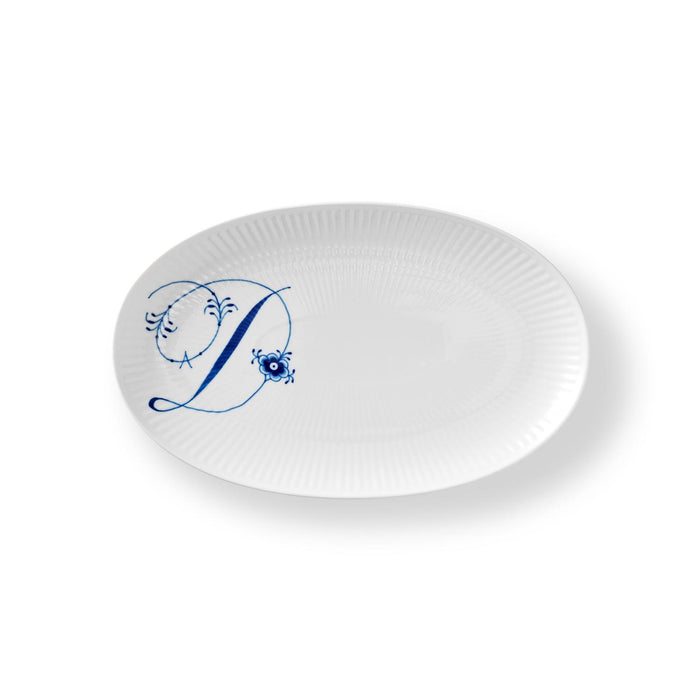 Royal Copenhagen Alphabet-Kollektion Oval Asiette, D, 23,5 cm