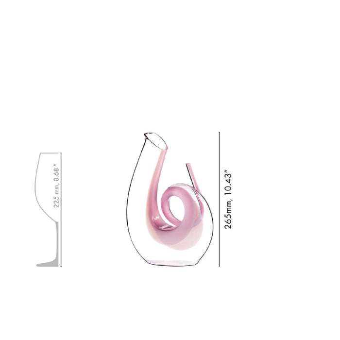 RIEDEL DEKANTER CURLY PINK