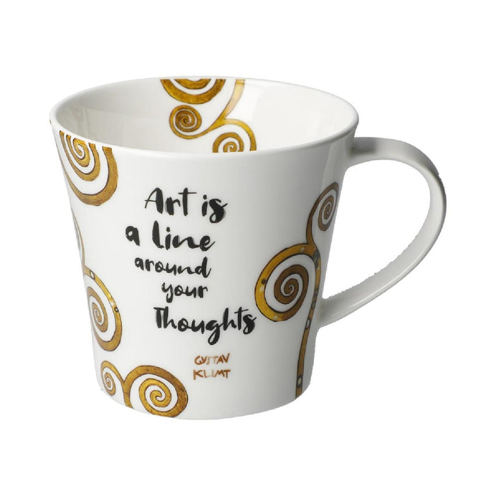 Goebel Gustav Klimt  - Art is a line... - Coffee-/Tea Mug