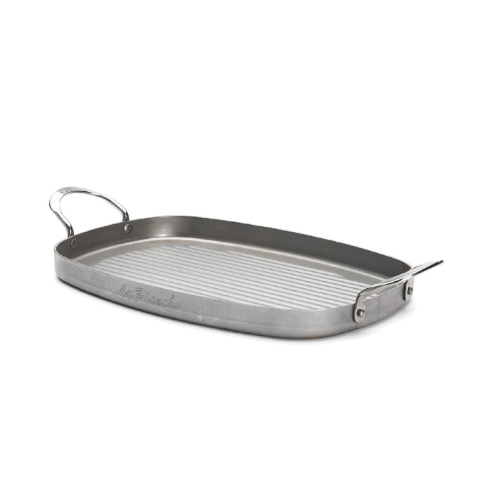 De Buyer GRILLPFANNE 2 GRIFFE MINERAL B RECHTECK. 38X26CM