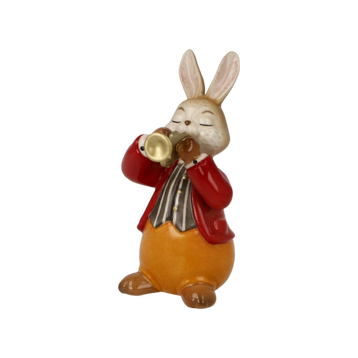 Goebel Osterhasen Hase "Eifriger Trompeter" - Figur