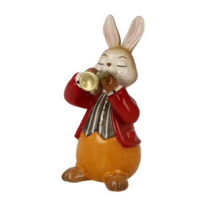 Goebel Osterhasen Hase "Eifriger Trompeter" - Figur