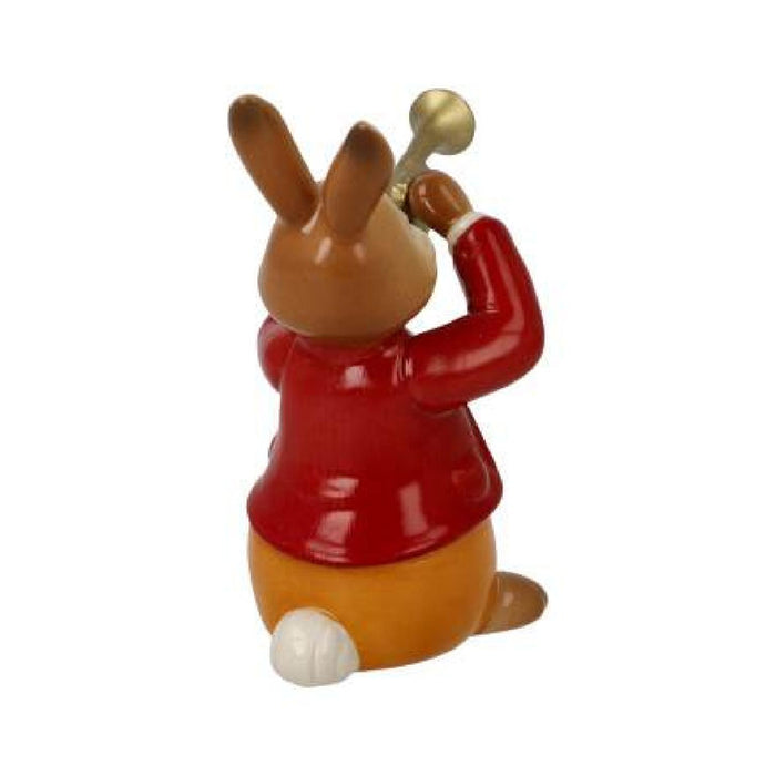 Goebel Osterhasen Hase "Eifriger Trompeter" - Figur