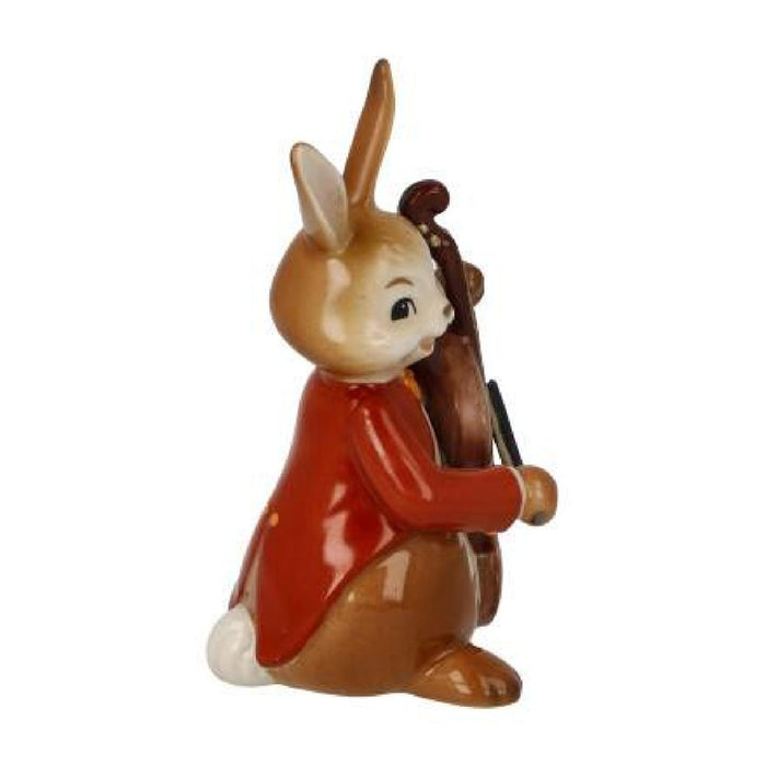 Goebel Osterhasen Hase "Fröhlicher Bassist" - Figur