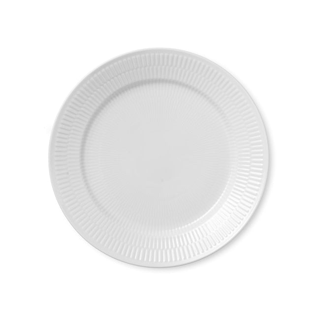 Royal Copenhagen White Fluted Plate 25cm — Haushaltwaren HOH